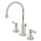 Kingston Brass KS2986BAL Heirloom Widespread Bathroom Faucet W/ Brass Pop-Up, Nickel KS2986BAL - alternate 1